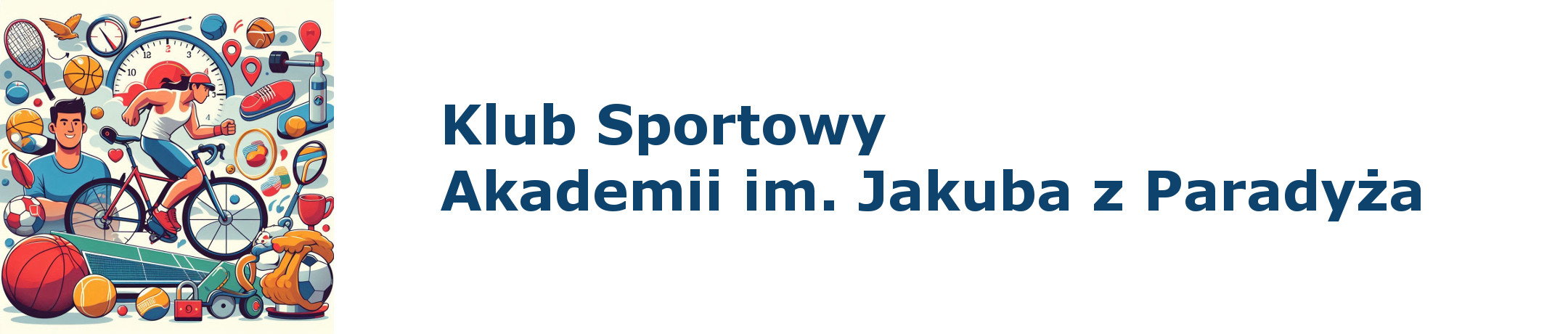 Baner Klubu Sportowego Akademii im. Jakuba z Paradyża